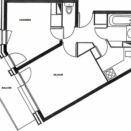 Bel 2 Pieces Avec Balcon Et Casier A Skis - Fr-1-291-697 Apartment *